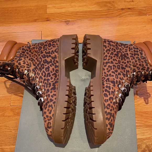 Ann Taylor Loft Leopard Hiker Boots - Picture 8 of 9